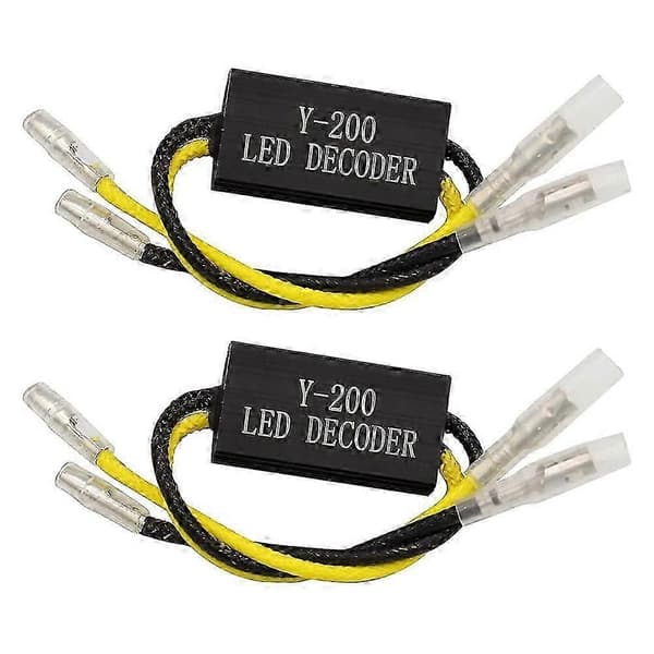 12V Motorsykkel LED Lastmotstand LED Dekoder for Motorsykkel Scooter-JK 27 ABS Plastic