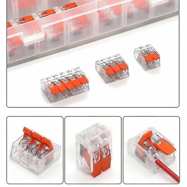 90 pcs. Wago 221 Electrical Connection Clamps Cable Reusable - Perfect
