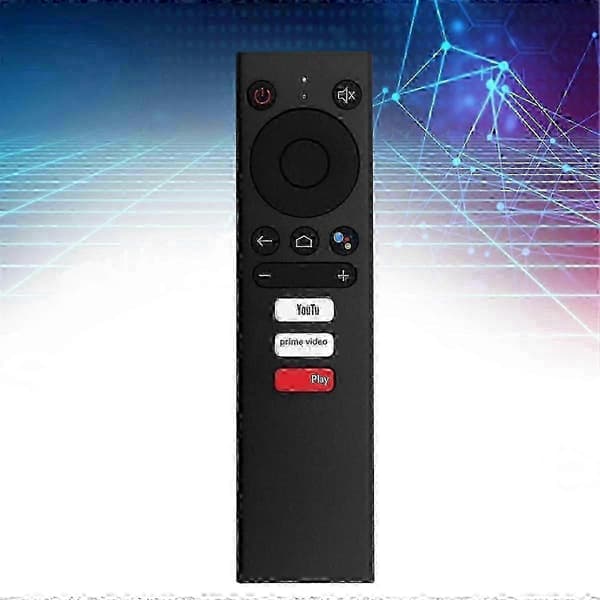 MECOOL KM1 KM6 KM8 KM9 KM8S Erstatningsfjernkontroll med stemmestyring for 4K Android TV-boks Black