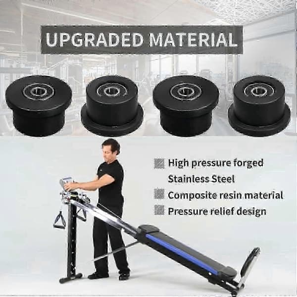 Total Gym Replacement Wheels/Rollers Compatible Models 1000-1900 Supreme Gold 4-Pack [jkw]