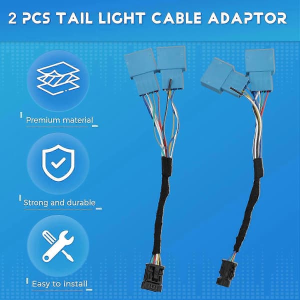 2x ettermontert LED-baklyskabeladapter for MINI F54 Union Jack As Shown