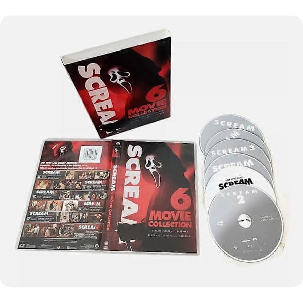 Scream 1-6 Engelsk versjon (DVD) Film 6-plater Ny