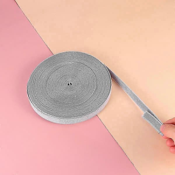 DIY fortykket sko elastikbånd til sko 1 rulle grå almindeligt tilbehør