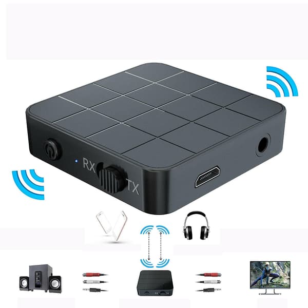 【13】Bluetooth 5.0 Trådløs Lyd Aux 3.5mm Adapter Sender Mottaker