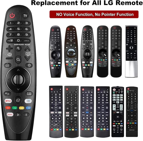 Replacement for LG Smart TV Universal Remote Control Compatible with All LG TVs, Universal Remote Control Replacement