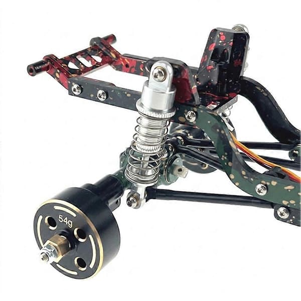 RC Bil Oppgradering Justerbart Hydraulisk Støtdemper Kit for MJX 1/18 H18P RC Biltilbehør Sølv Silver
