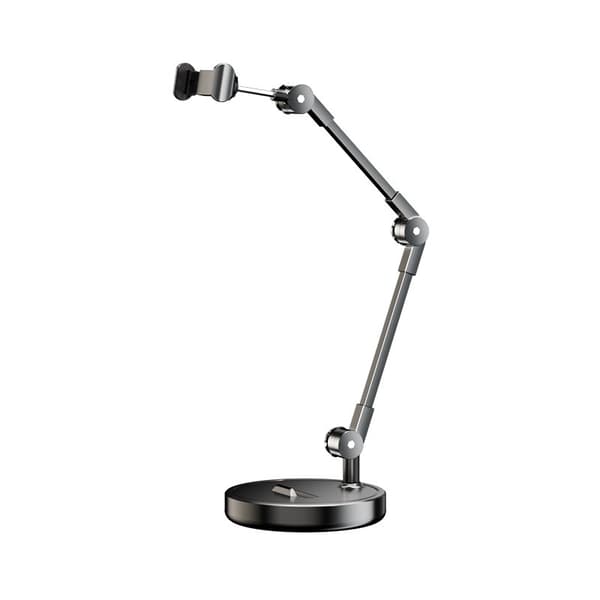 Durable Adjustable Iron Phone and Tablet Holder | Multi-Angle Desk Stand for Video Recording | Multifunctional Mobile Holder