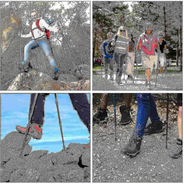 20 X gummibuffersæt vandrestave gummibuffer Nordic Walking-puder