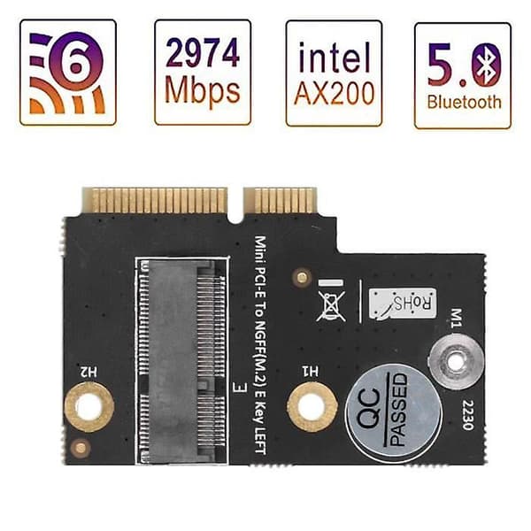 M.2 NGFF Key E til Mini PCI-E lavprofiladapterkonverter