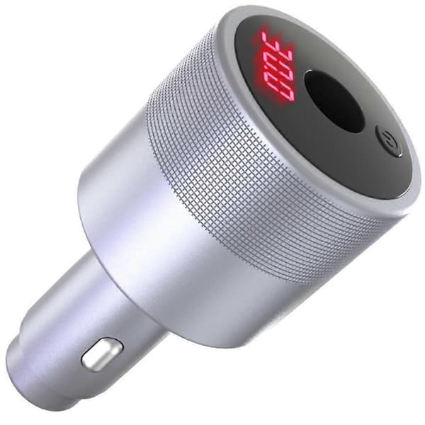 Biladapter 12V/24V Boost 30V/2A Spenningsstabilisering Digitalt Display 60W, Digital Displaybryter, for Bobil, Båt, Bil Silver