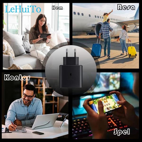 2-pack 45W Super Fast USB-C Charger and 2m Cable for Samsung Galaxy S24/S23[ZHE] 2pack 2pack white