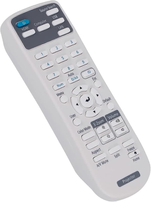 219863500 Erstatningsfjernkontroll passer til Epson-projektor PowerLite E20 119W X49