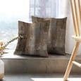 Abstrakt Nordisk Blå och Guld Packning - Modern Dekorativ Soffpackning - 45 x 45 cm