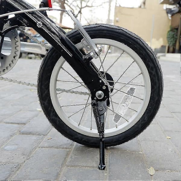 Fällbar cykelstöd 14 tum för K3 sidostöd ultralätt fäste silver A