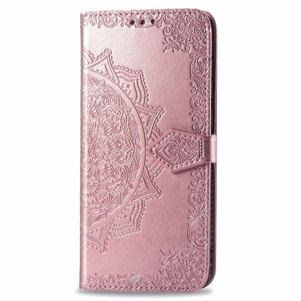 Samsung Galaxy A51 - Mandala Plånboksfodral - Roséguld grå grey Samsung A53 5G
