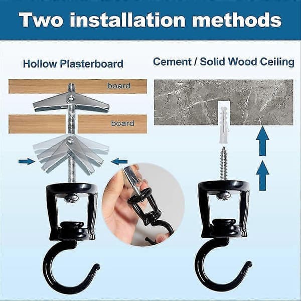 4-pack Ceiling Hooks for Hanging Plants and Bird Feeders
