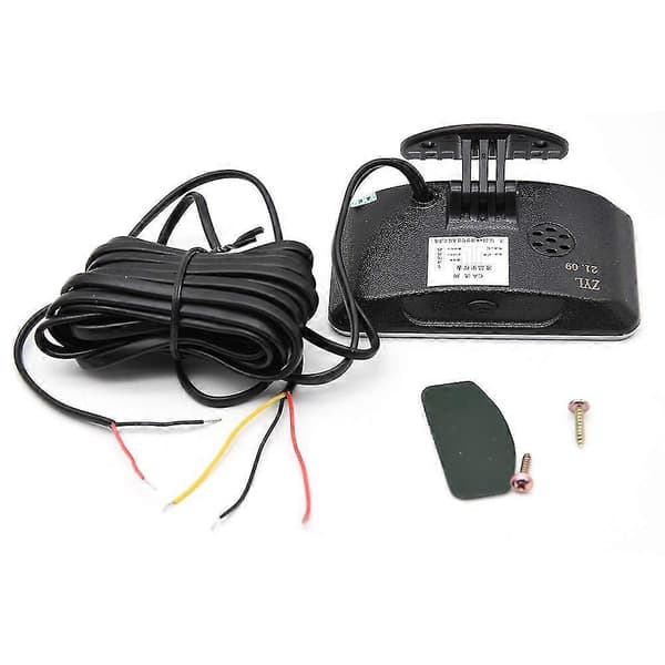 Bil lastebil 12V/24V 2-i-1 funksjoner Digitalt speedometer hastighetsmåler+kilometerteller LCD-instrumentpanel Black