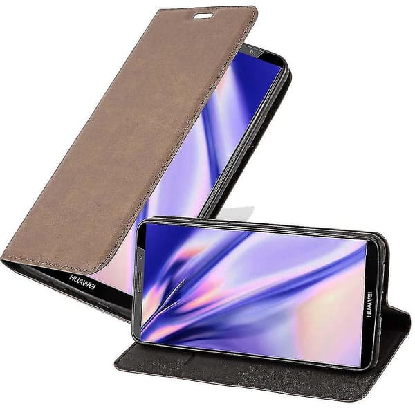 Huawei Mate 10 Pro Skal - Med Stativfunktion Och Kortplats COFFEE BROWN