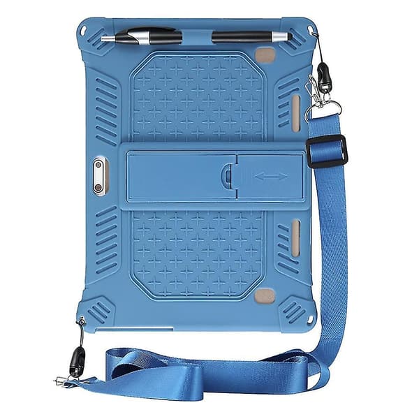 Universal Stødsikkert Silikone Cover Etui kompatibelt med 10 10.1 Tommer Android Tablet Pc Fan2346 Blue
