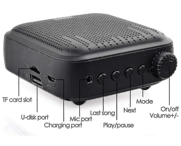 Rechargeable PA System Voice Amplifier with Microphone for Clear Sound