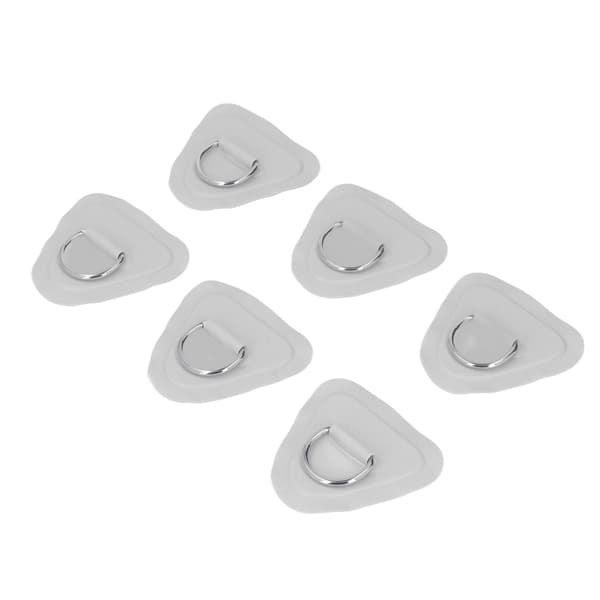 PVC D-rings lapper Elastisk reb Rustfrit stål Bungee-line Kompatibel med oppustelige både Kajakker Surfbrætter Paddleboards Grå