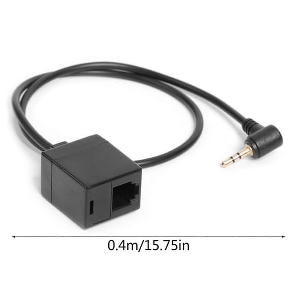 Jatkojohdon sovitin 2,5 mm uros RJ9 4P4C naaras muunninkaapeli