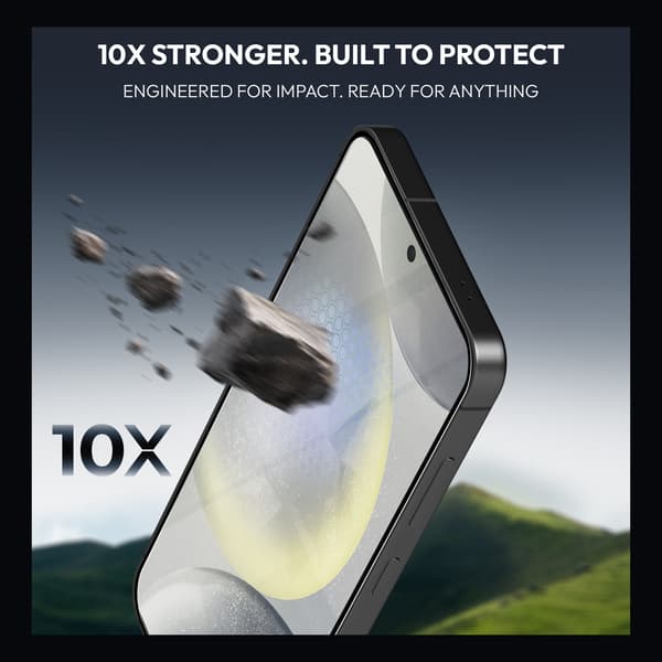 2-Pack Samsung S24 Screen Protector & 1-Pack Lens Protector - Tempered Glass | [Automatic Installation] - Bubble-Free Samsung S24