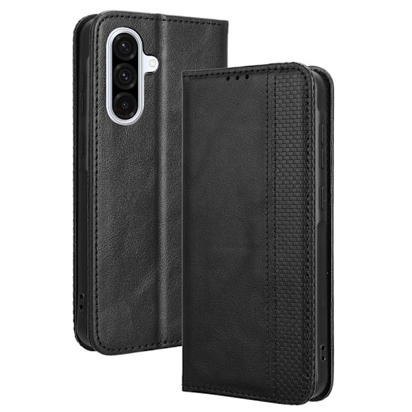 Til Samsung Galaxy A56 5G Pungcover - Sort Svart black