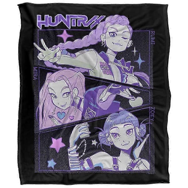 K-Pop Demon Hunters Fleece Huntr/X Supersoft Tæppe