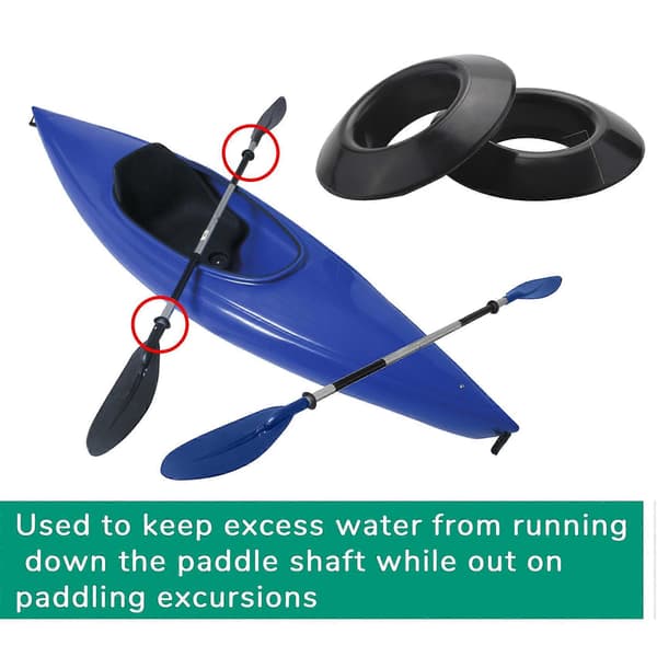 4pcs Universal Kayak Canoe Raft Paddle Drip Rings Splash Guard Ring Paddle Accessory Replacement