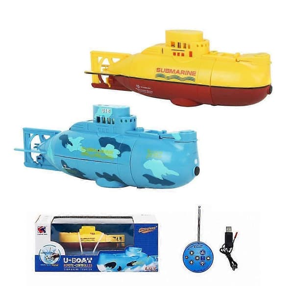 Kauko-ohjattava sukellusvene sähköinen mini RC-vene blue