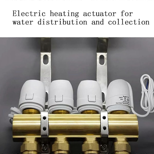 24 Volt Thermal Actuator Compatible with Precise Heat Control Underfloor Heating NEW 2 wires