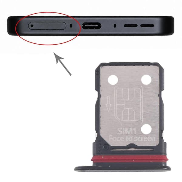 För OnePlus 15 SIM + SIM-kortfack Black