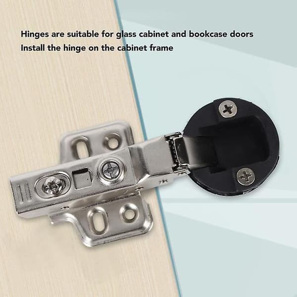 Glassdørhengsel for stålskap hardware system Halv overlapp medium krumning 9mm
