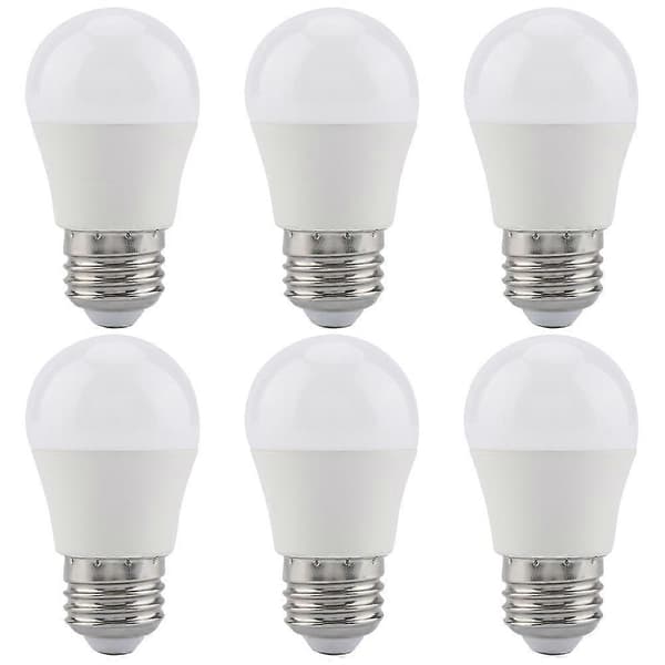 6 stk. 5W Mini LED-pærer Varm Hvid E26 Base G45 Pærer Lamper Belysningstilbehør
