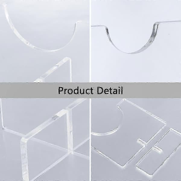 Transparent Akryl Basebollträ Displayställ, 2-pack Horisontellt Ställ för Samlare & Entusiaster