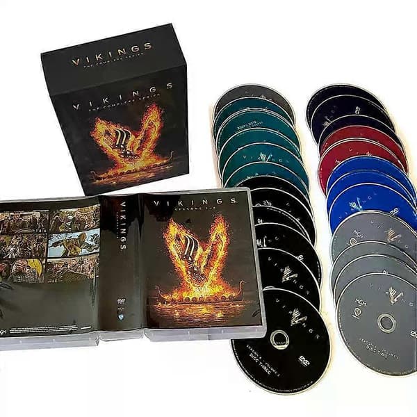 Vikings: The Complete Series Sæsoner 1-6 DVD Box Set (27 Discs) | Historisk Episk Drama Engelsk Version