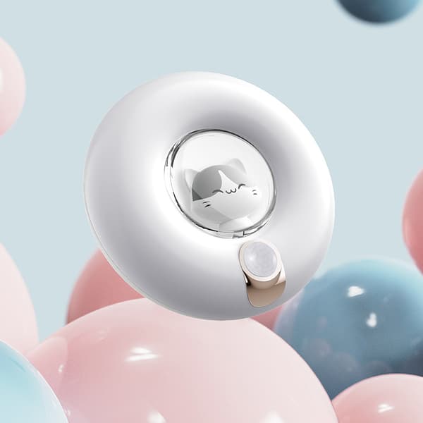 Donut Cat Nattlampe Smart Menneskekroppsinduksjon Nattlampe U