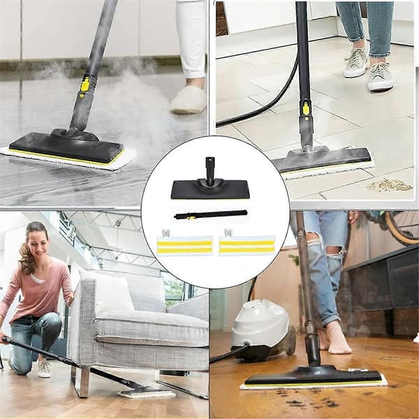 Gulvbørstehode Gulvklut med forlengelsesstang for Karcher SC1 SC2 SC3 SC4 SC5 dampvasker P As Shown