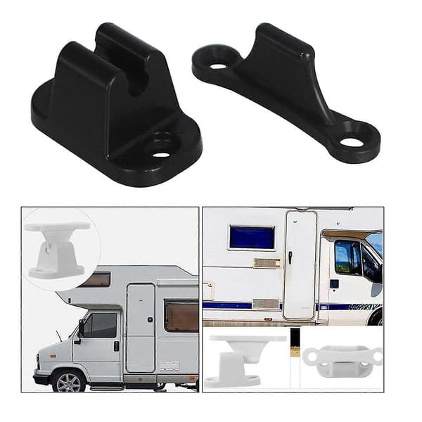 2x Dørholder Kit T-formet Dørstopper Holder Lås for Bobil Campingvogn Båt Dør