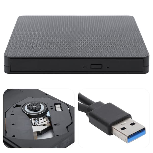 USB 3.0 External DVD Drive Optical Drive Burner Player for Universal PC Desktop Computer