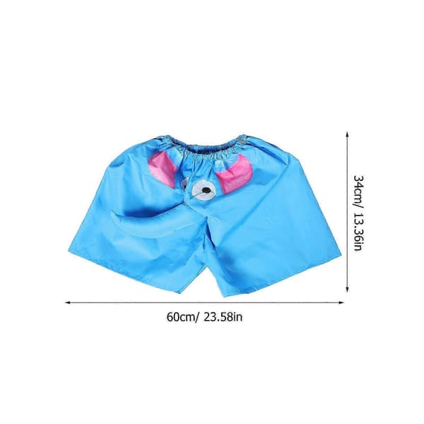 Elefantnæsebukser til dyretemafester, himmelblå sjove pyjamasshorts