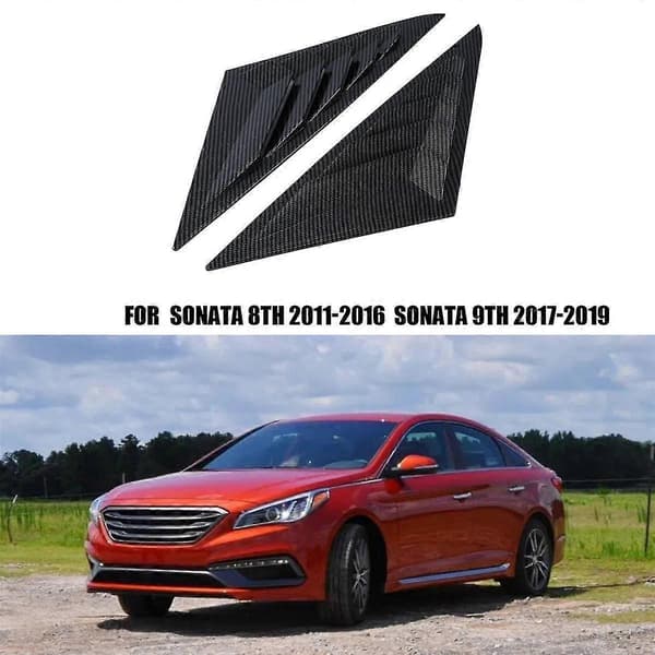 1 par Bil Bakruta Louver Trim Skydd För 8:e 9:e 2011-2019 Sidosjalusi Skärm Scoop,a