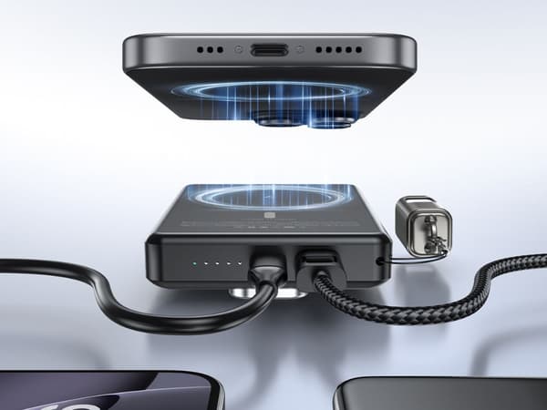 Powerbank wireless fast charging 5000 mAh USB-C lightning 20W 220