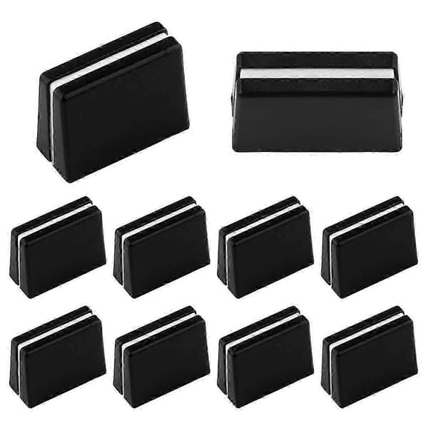 10 stk. Faderkapper Mixer Fader Slider Knapper Erstatningskapper til Mixer Konsol Tilbehør BlackWhite