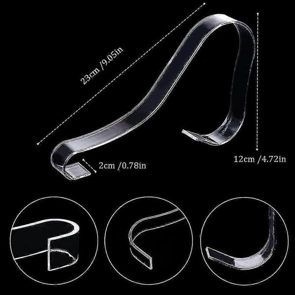 10 stk/5 par akryl klare sandal sko display stand indsatser holdere sko display rack sko støtte til damesko
