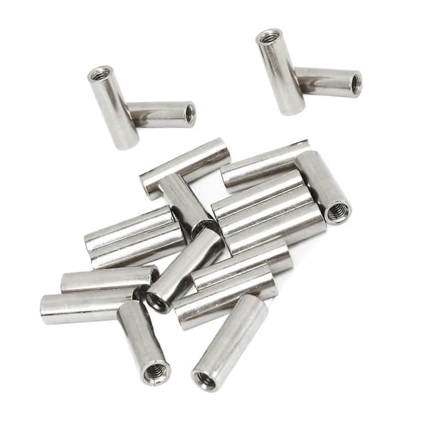 20-piece M5 Stainless Steel Coupling Nut Kit with Internal Thread, Durable Maintenance Set