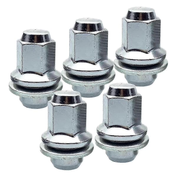 5x Rustfri M12 X 15 Hjulmøtrikker til Jaguar XF, XKS & X-Type