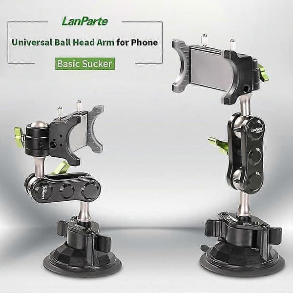 Passer for Lanparte Telefonholder Bilstabilisator Selfiestang 360 Roterende Brakett