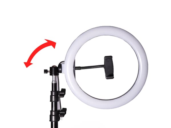 LED ring light 26 cm 60W USB with stand 220 cm and mobile holder 820